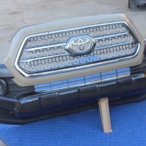 16-23 TOYOTA TACOMA FRONT BUMPER LED FOG LIGHT GRILL ASSEMBLY GENUINE OEM GRAY